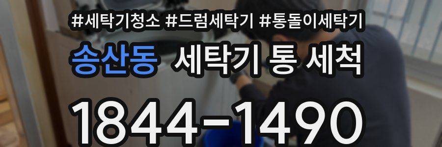 송산동 세탁기 통 세척