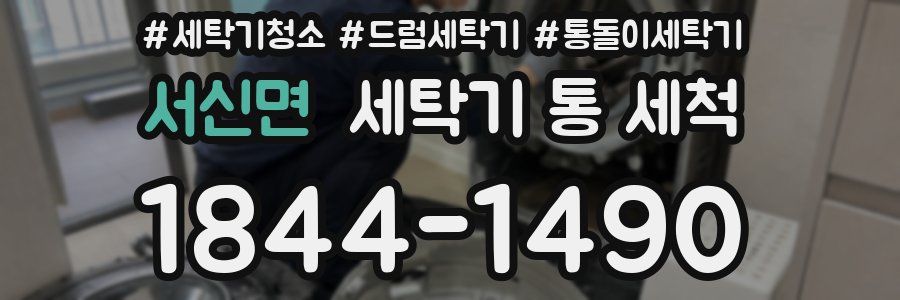 서신면 세탁기 통 세척