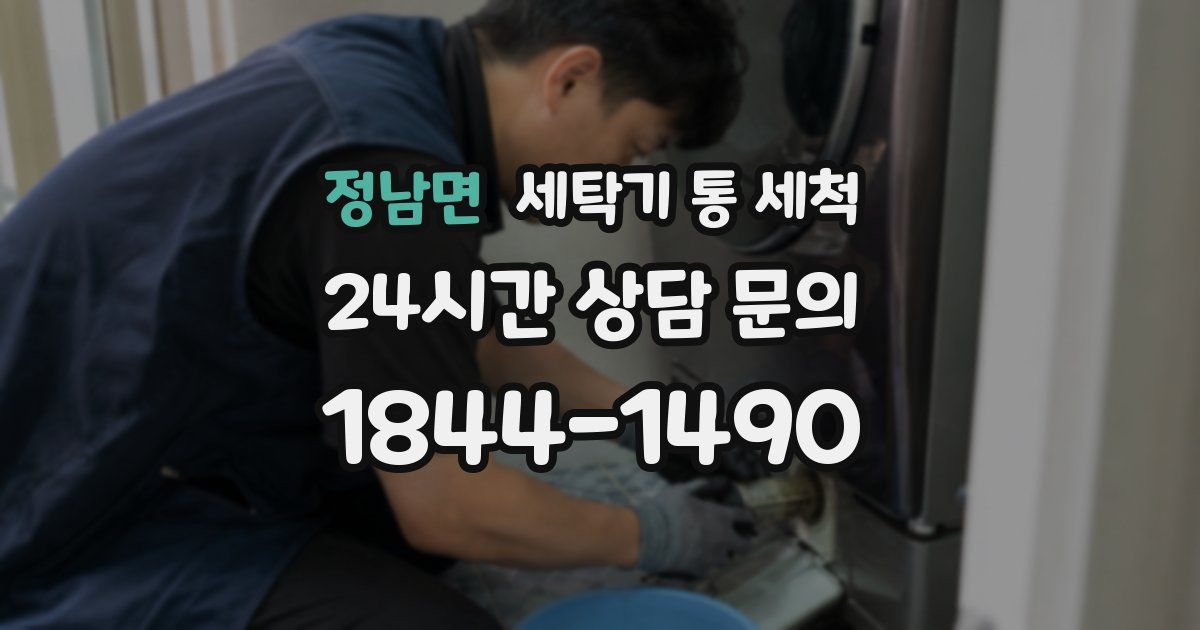 정남면 세탁기 통 세척