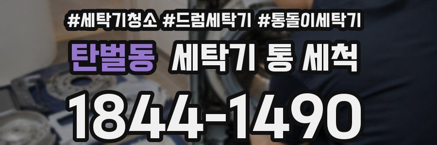 탄벌동 세탁기 통 세척