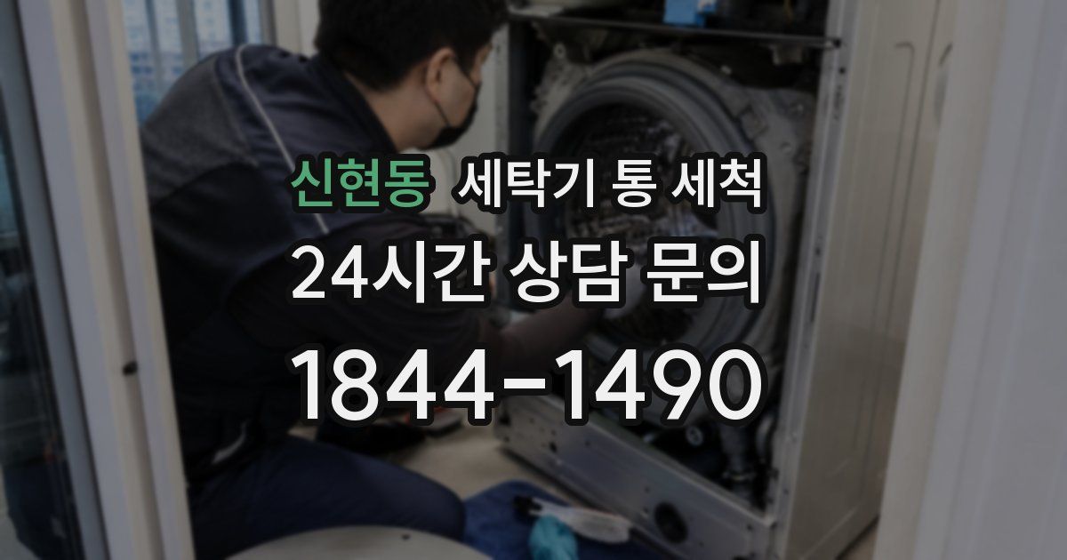 신현동 세탁기 통 세척