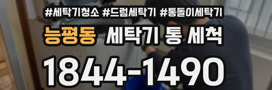 능평동 세탁기 통 세척