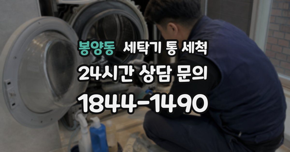 봉양동 세탁기 통 세척