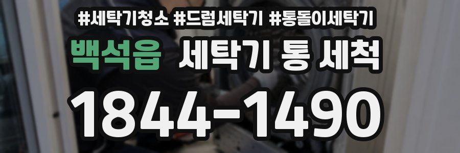 백석읍 세탁기 통 세척