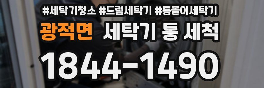 광적면 세탁기 통 세척
