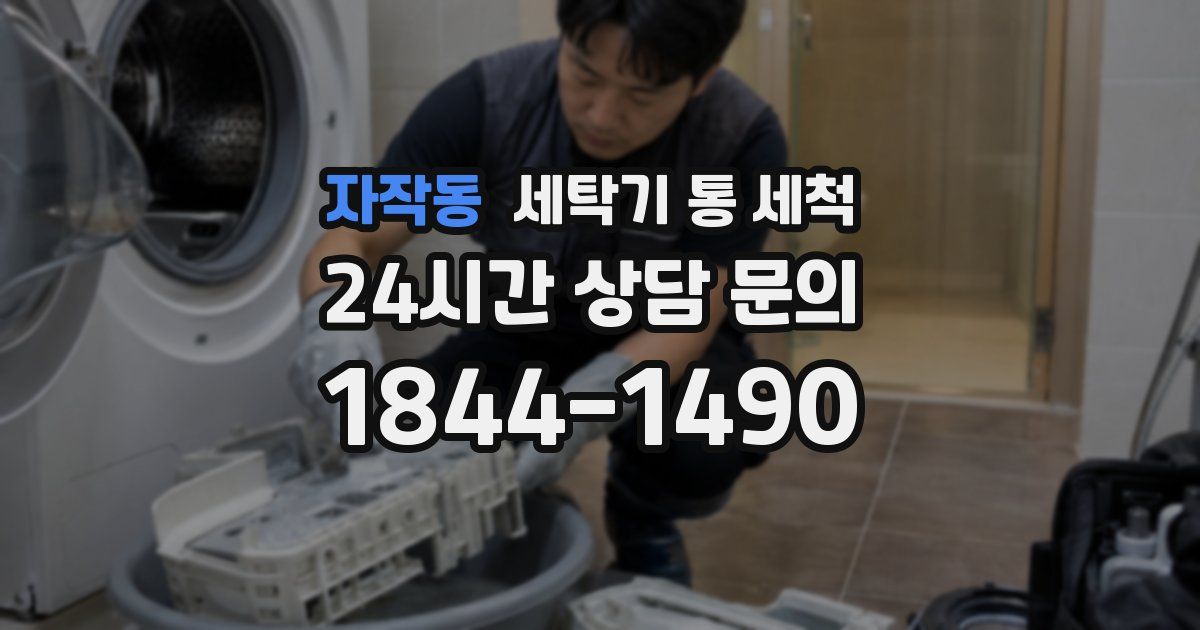 자작동 세탁기 통 세척