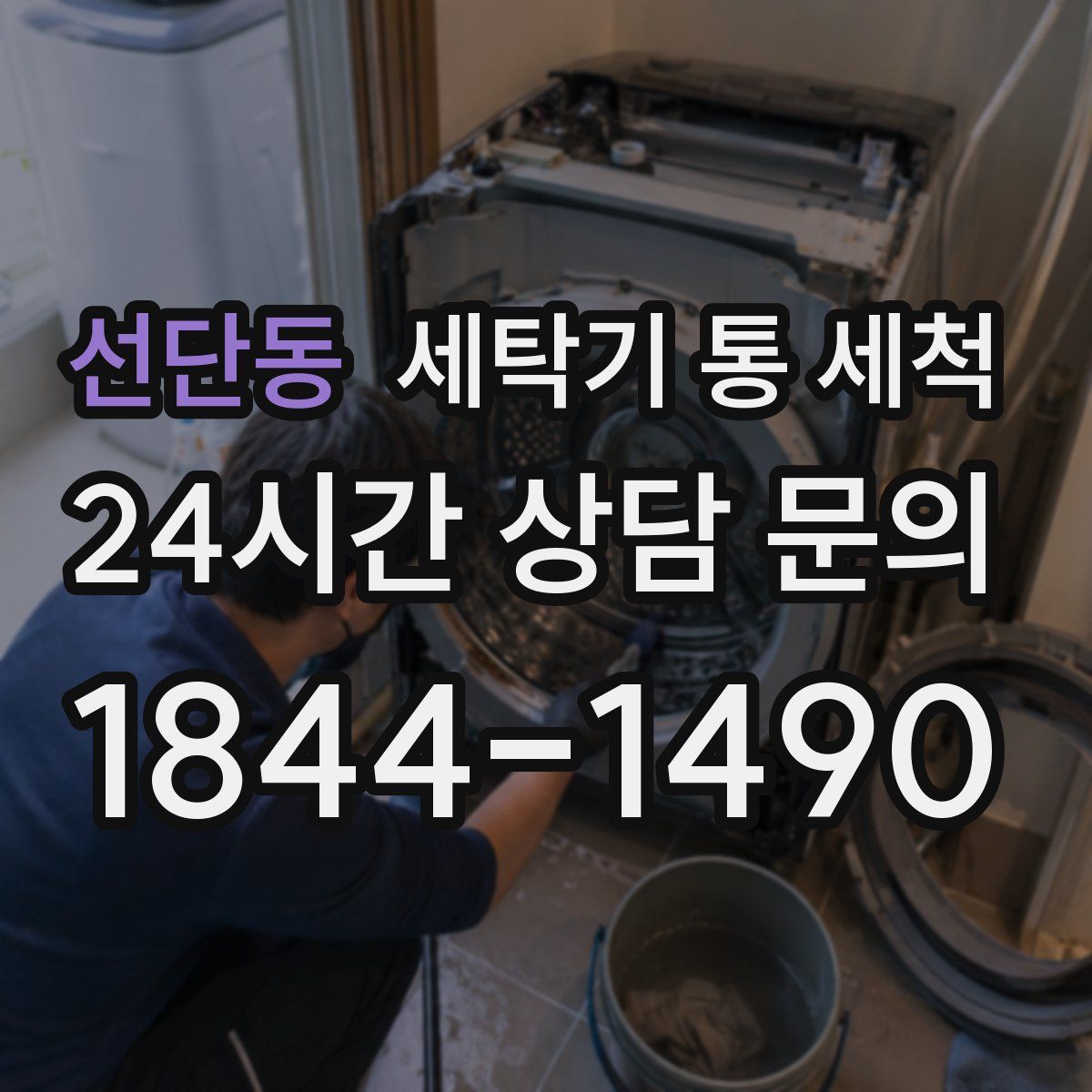 선단동 세탁기 통 세척