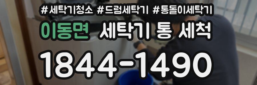 이동면 세탁기 통 세척