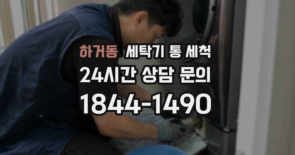 하거동 세탁기 통 세척
