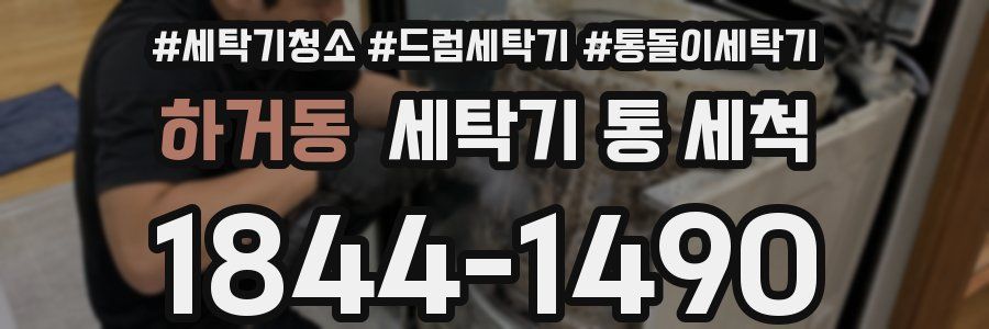 하거동 세탁기 통 세척