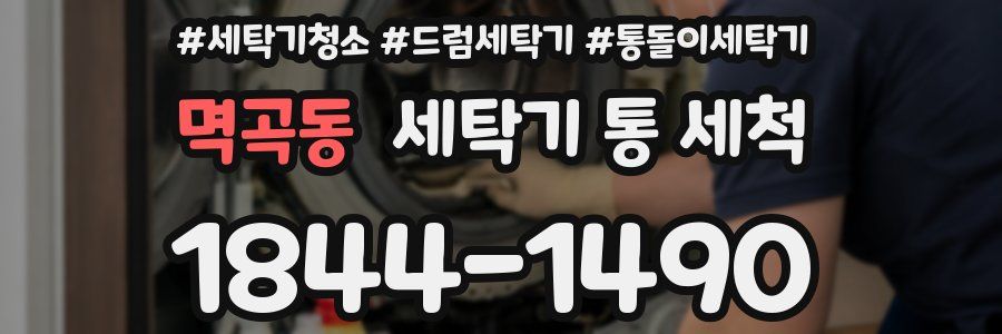 멱곡동 세탁기 통 세척