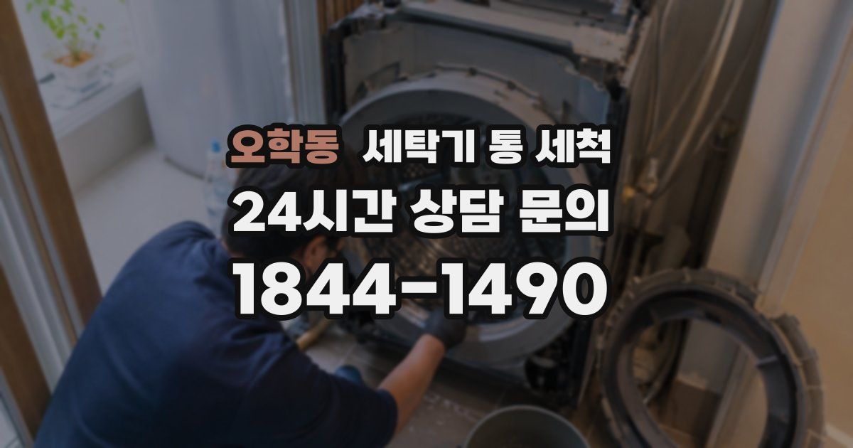 오학동 세탁기 통 세척