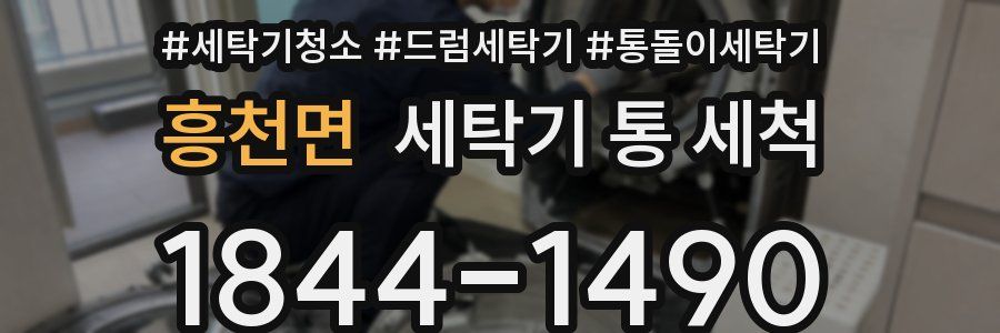 흥천면 세탁기 통 세척