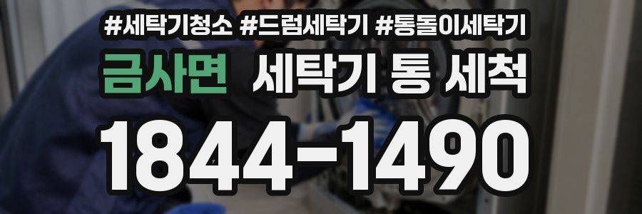 금사면 세탁기 통 세척