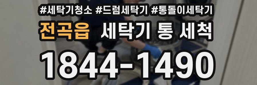 전곡읍 세탁기 통 세척