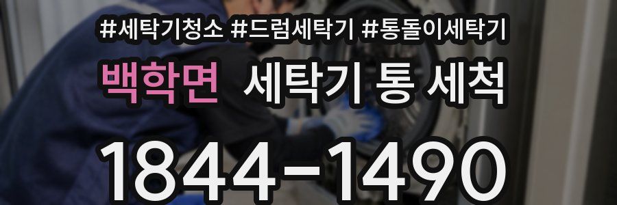 백학면 세탁기 통 세척