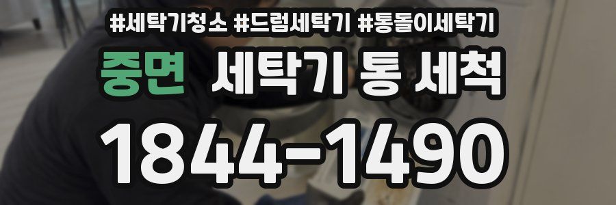 중면 세탁기 통 세척
