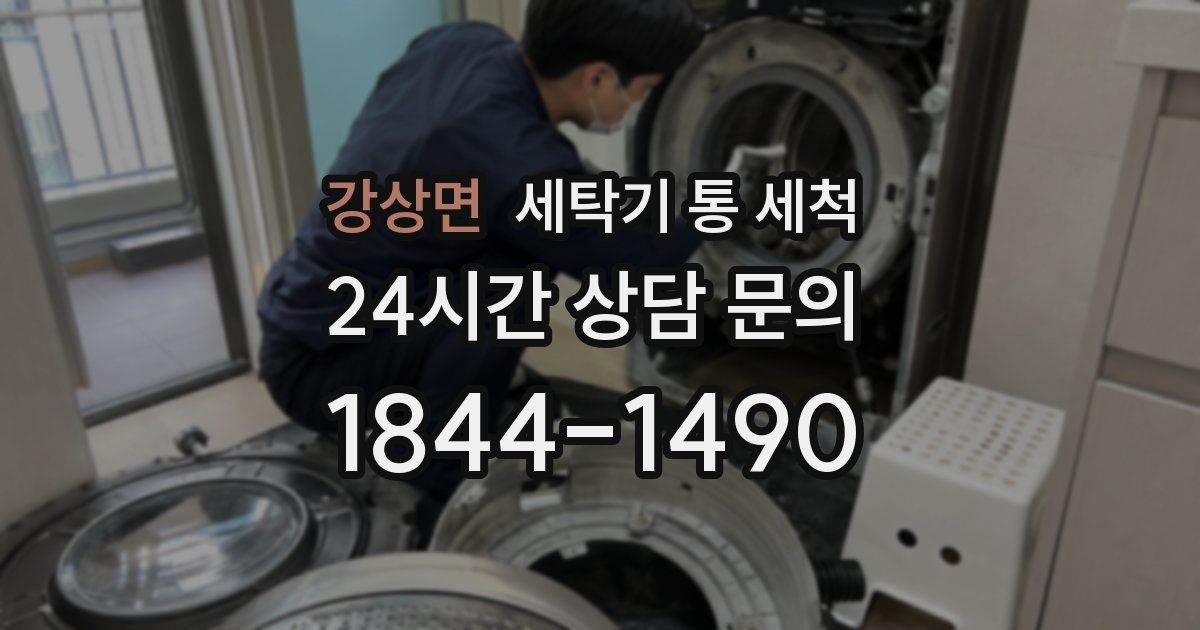 강상면 세탁기 통 세척