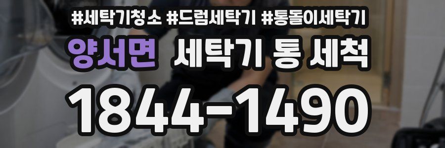 양서면 세탁기 통 세척