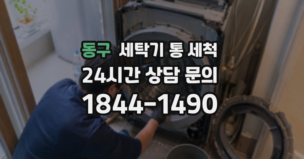동구 세탁기 통 세척
