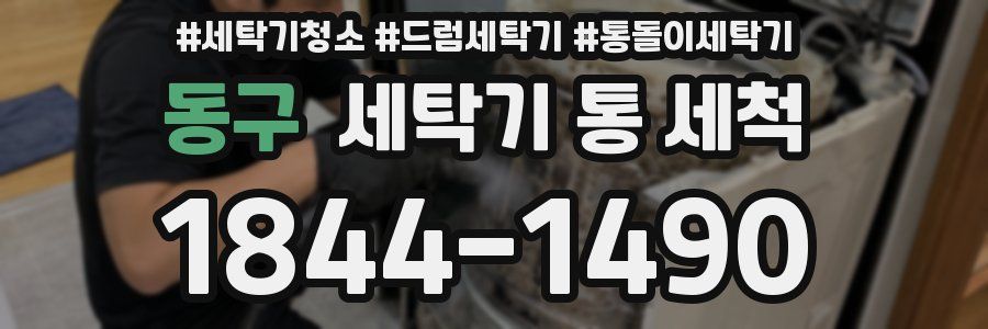 동구 세탁기 통 세척