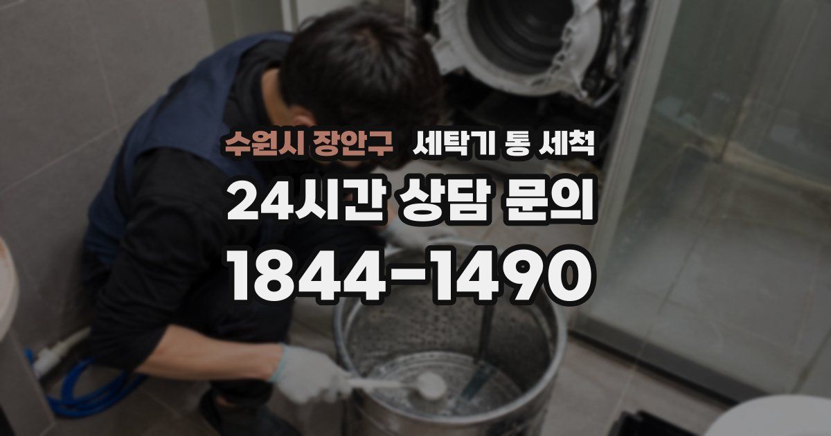 수원시 장안구 세탁기 통 세척