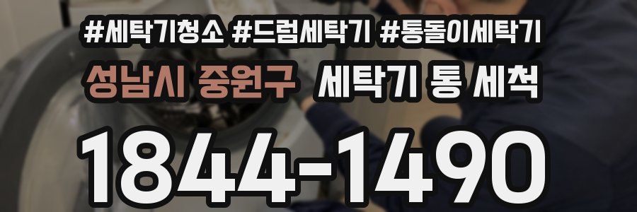 성남시 중원구 세탁기 통 세척