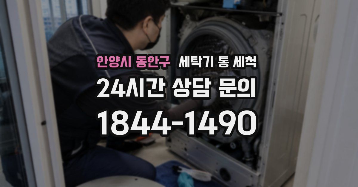 안양시 동안구 세탁기 통 세척