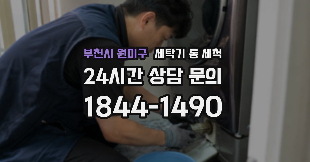 부천시 원미구 세탁기 통 세척
