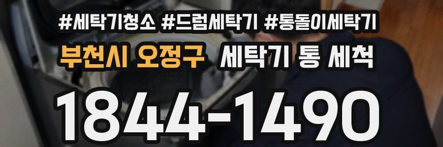 부천시 오정구 세탁기 통 세척