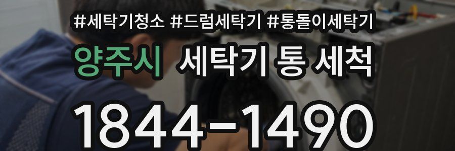 양주시 세탁기 통 세척