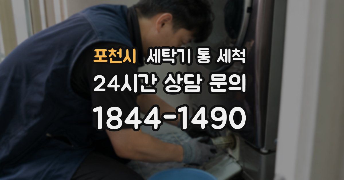 포천시 세탁기 통 세척
