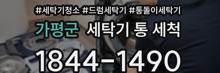 가평군 세탁기 통 세척