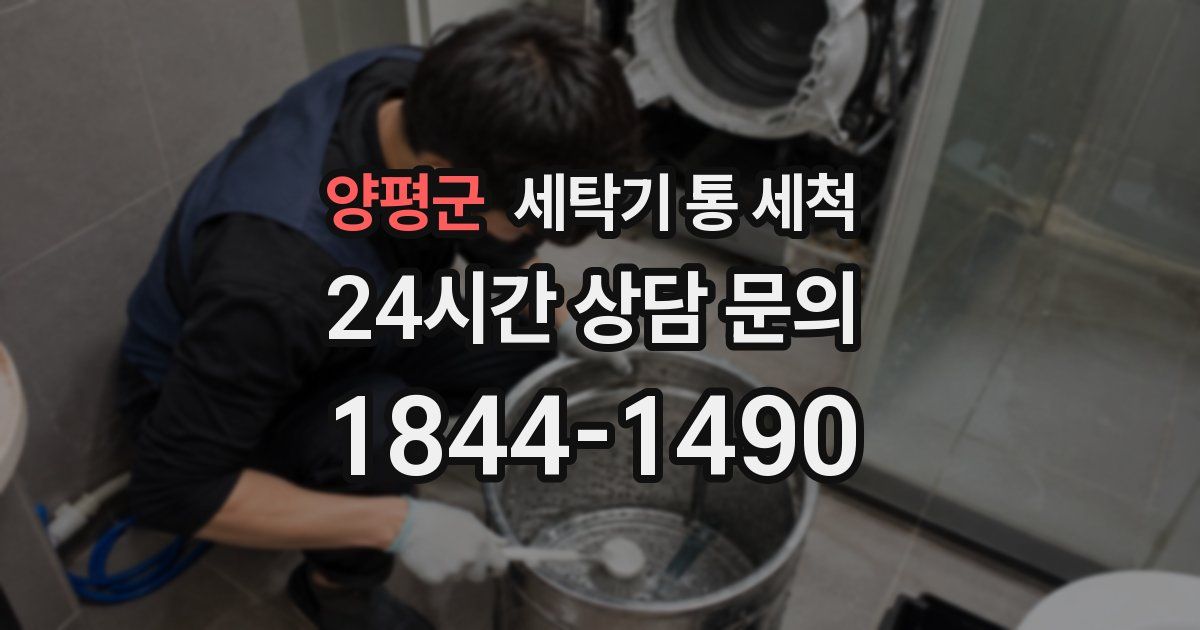 양평군 세탁기 통 세척