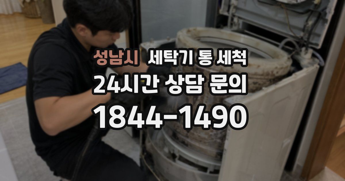 성남시 세탁기 통 세척