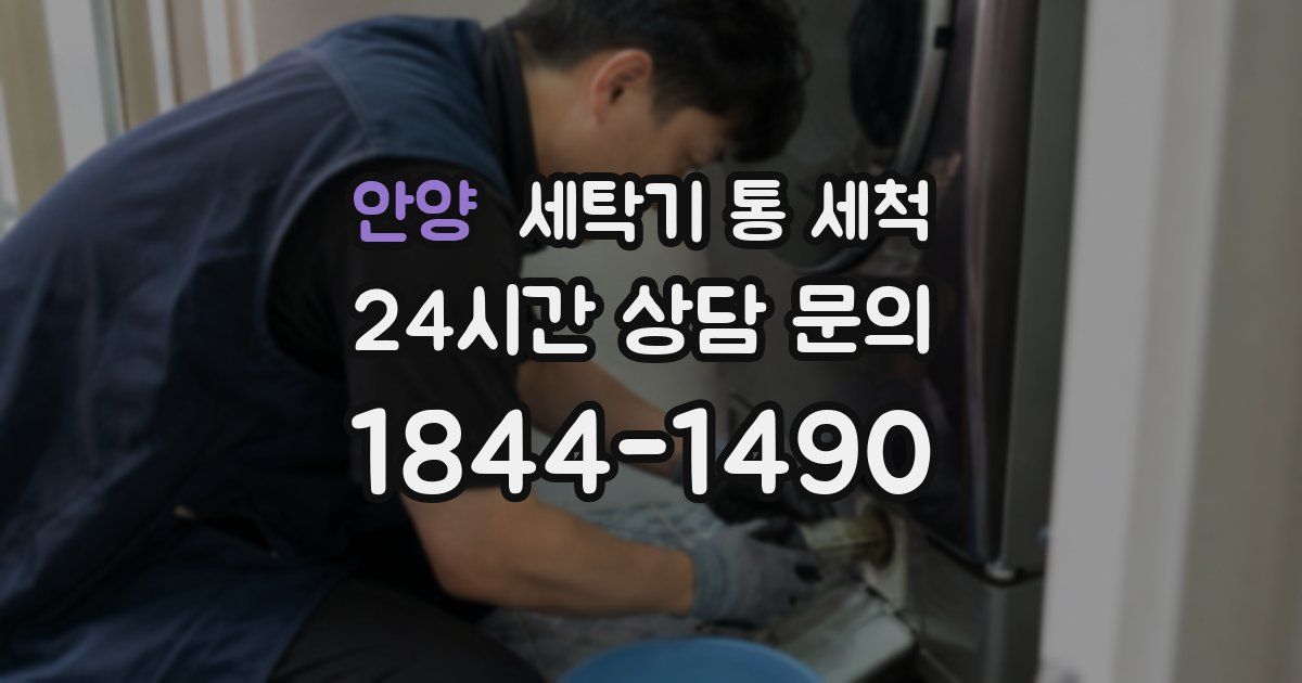 안양 세탁기 통 세척