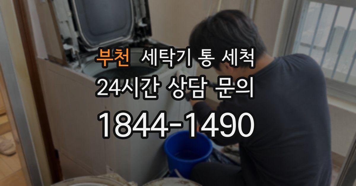부천 세탁기 통 세척