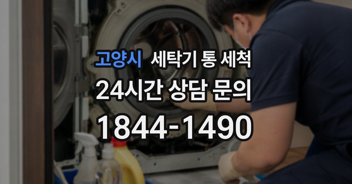 고양시 세탁기 통 세척