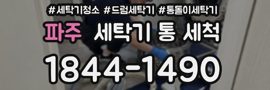 파주 세탁기 통 세척