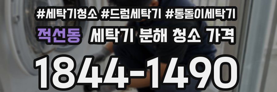 적선동 세탁기 분해 청소 가격