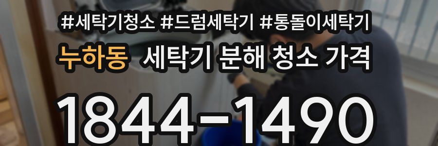 누하동 세탁기 분해 청소 가격