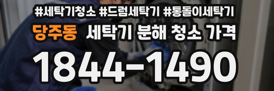 당주동 세탁기 분해 청소 가격