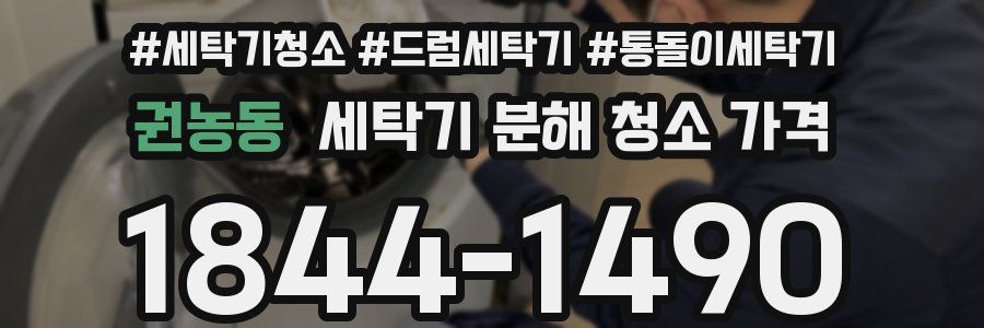 권농동 세탁기 분해 청소 가격