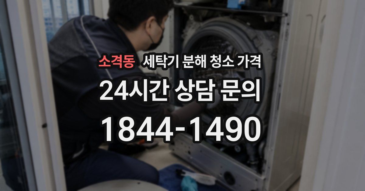소격동 세탁기 분해 청소 가격
