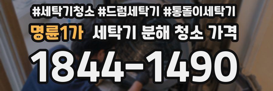 명륜1가 세탁기 분해 청소 가격