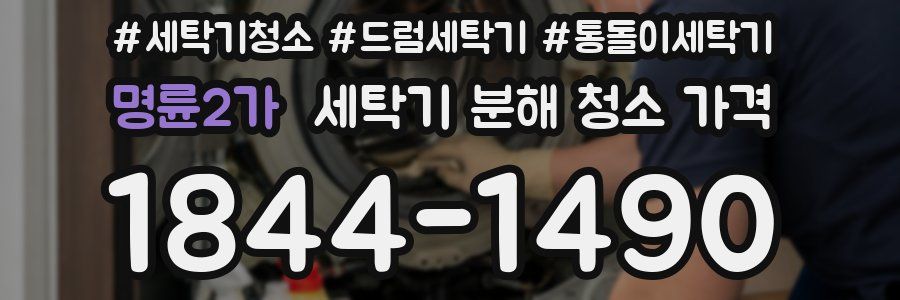 명륜2가 세탁기 분해 청소 가격