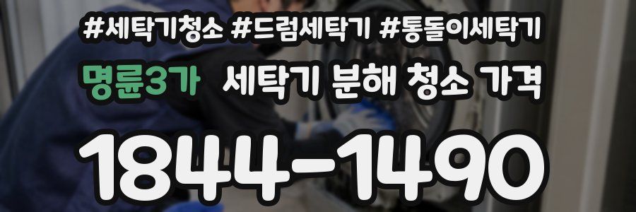 명륜3가 세탁기 분해 청소 가격
