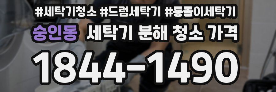 숭인동 세탁기 분해 청소 가격