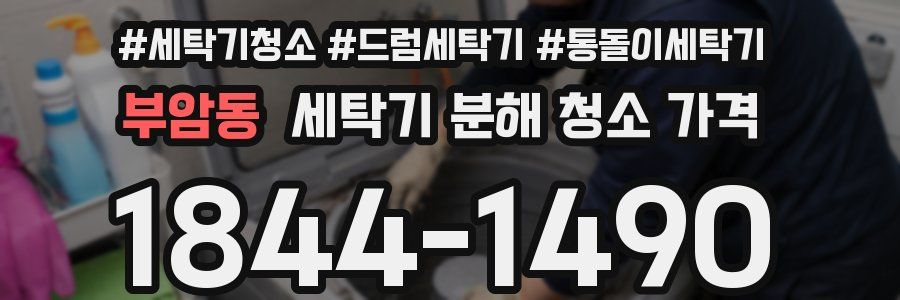 부암동 세탁기 분해 청소 가격