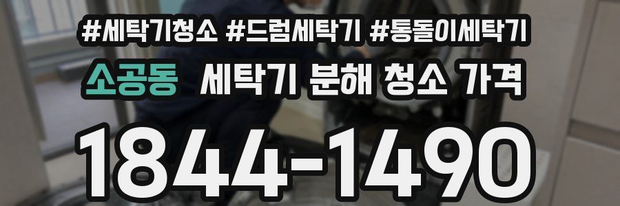 소공동 세탁기 분해 청소 가격